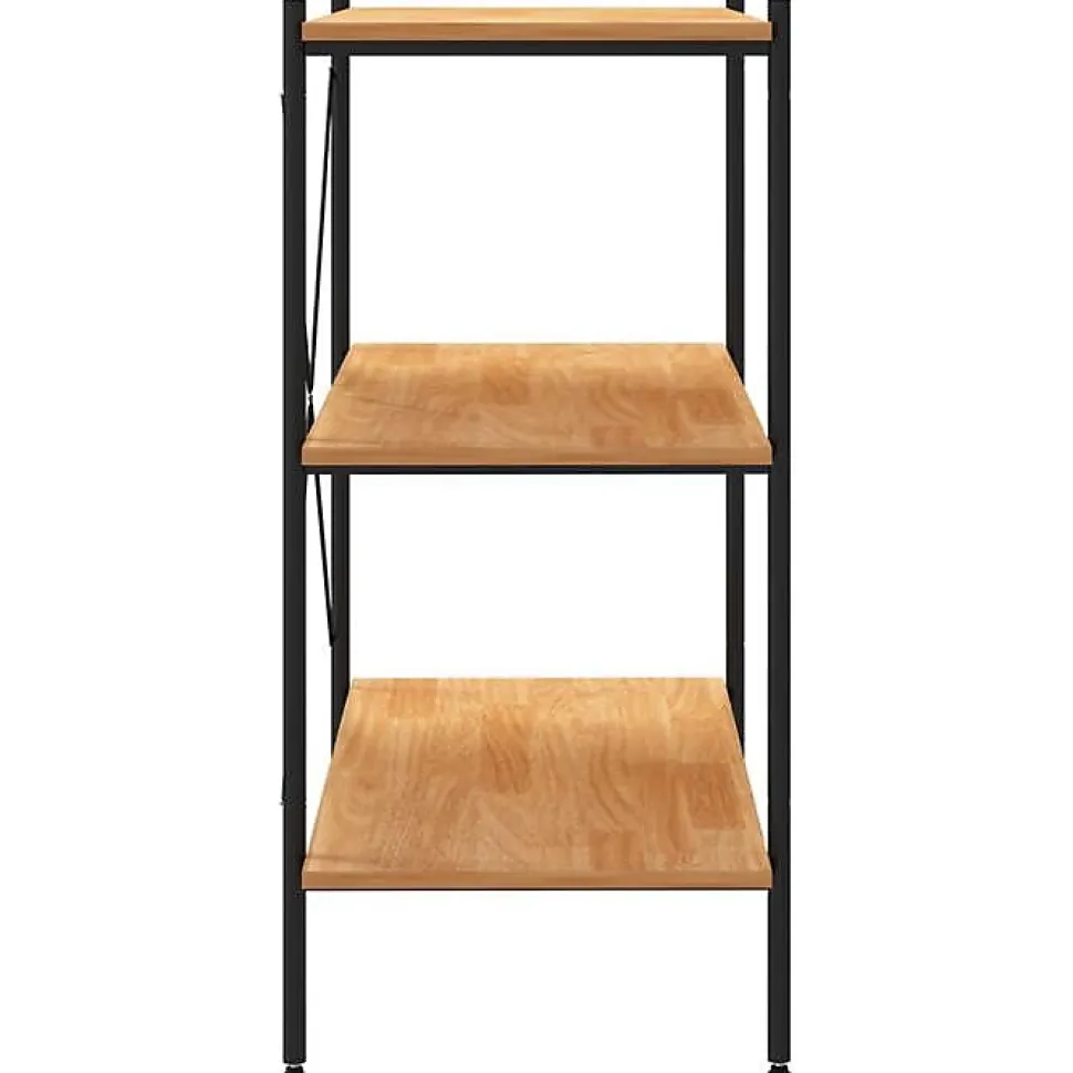 VidaXL étagère à 3 niveaux Noir et chêne 80x40x92 cm 336340