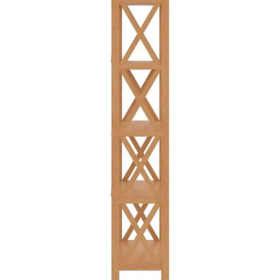 VidaXL étagère à 5 niveaux 80x30x146 cm bois de chêne massif 353812