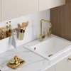 Évier en céramique 1 cuve à encastrer Villeroy & Boch Subway blanc brillant