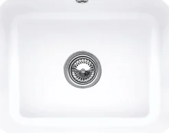 Évier sous-plan en céramique 1 cuve à encastrer Villeroy & Boch Cisterna blanc brillant