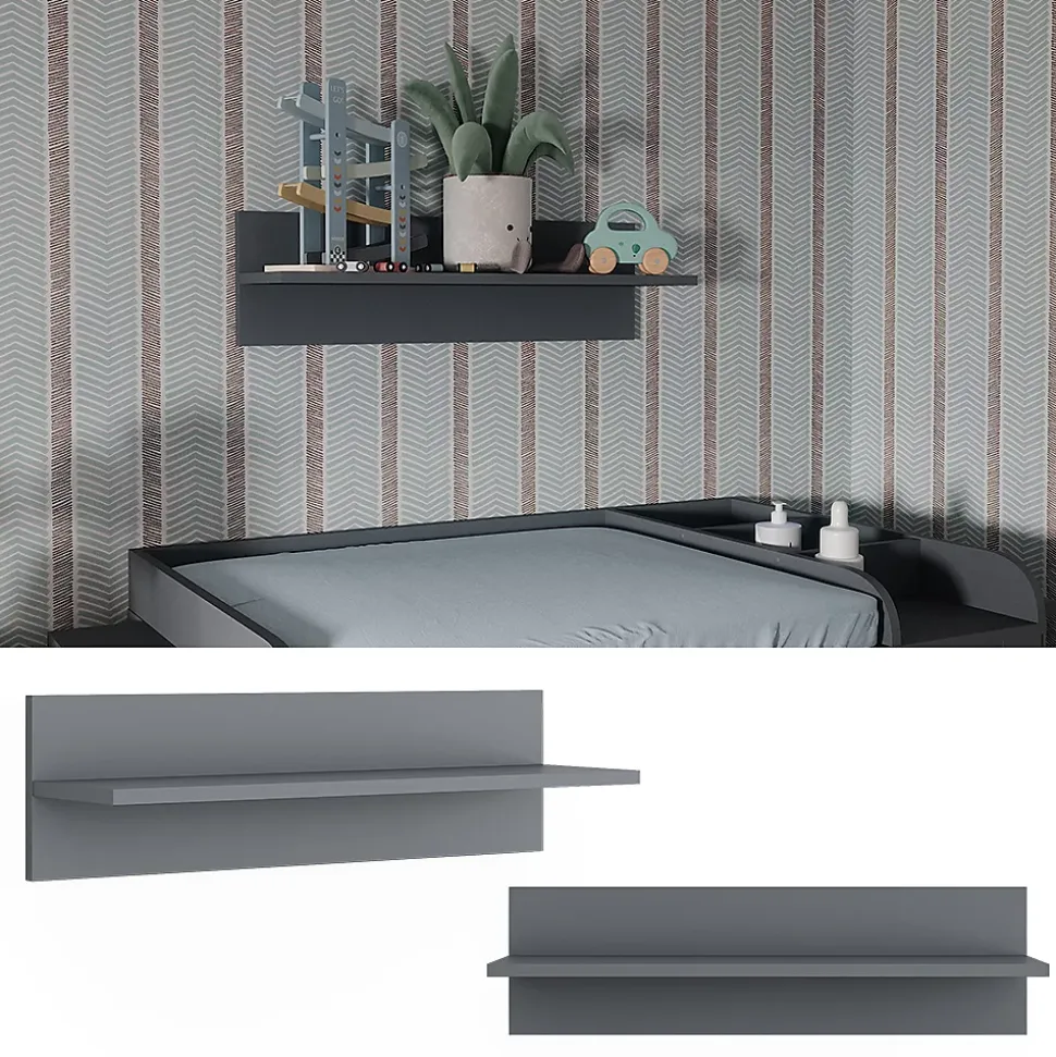 Vitalispa Étagère enfant Gris 70x20cm