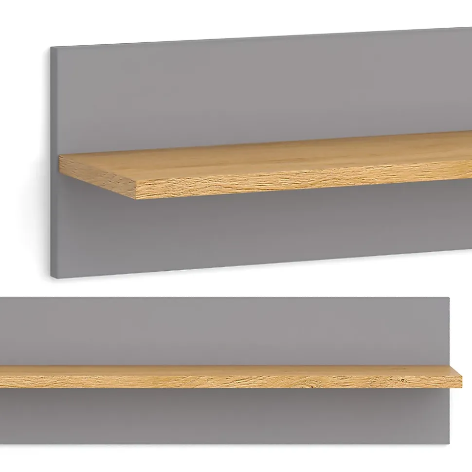 Vitalispa Étagère murale pour chambre denfant Gris 70x20cm