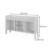 Vitalispa Étagère pour enfants Blanc 107.2x63.8cm