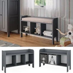 Vitalispa Étagère pour enfants Gris 107.2x63.8cm