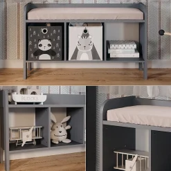 Vitalispa Étagère pour enfants Gris 107.2x63.8cm