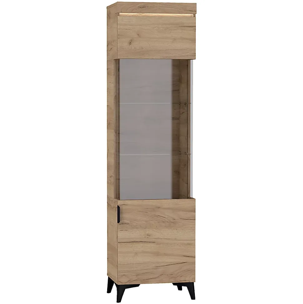Vitrine 1 porte LED inclus Ruben Bois