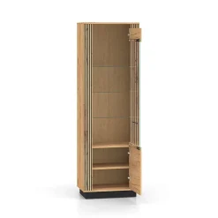 Vitrine 1 porte Solal Bois et Noir
