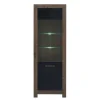 Vitrine 2 portes Adam Bois et Noir