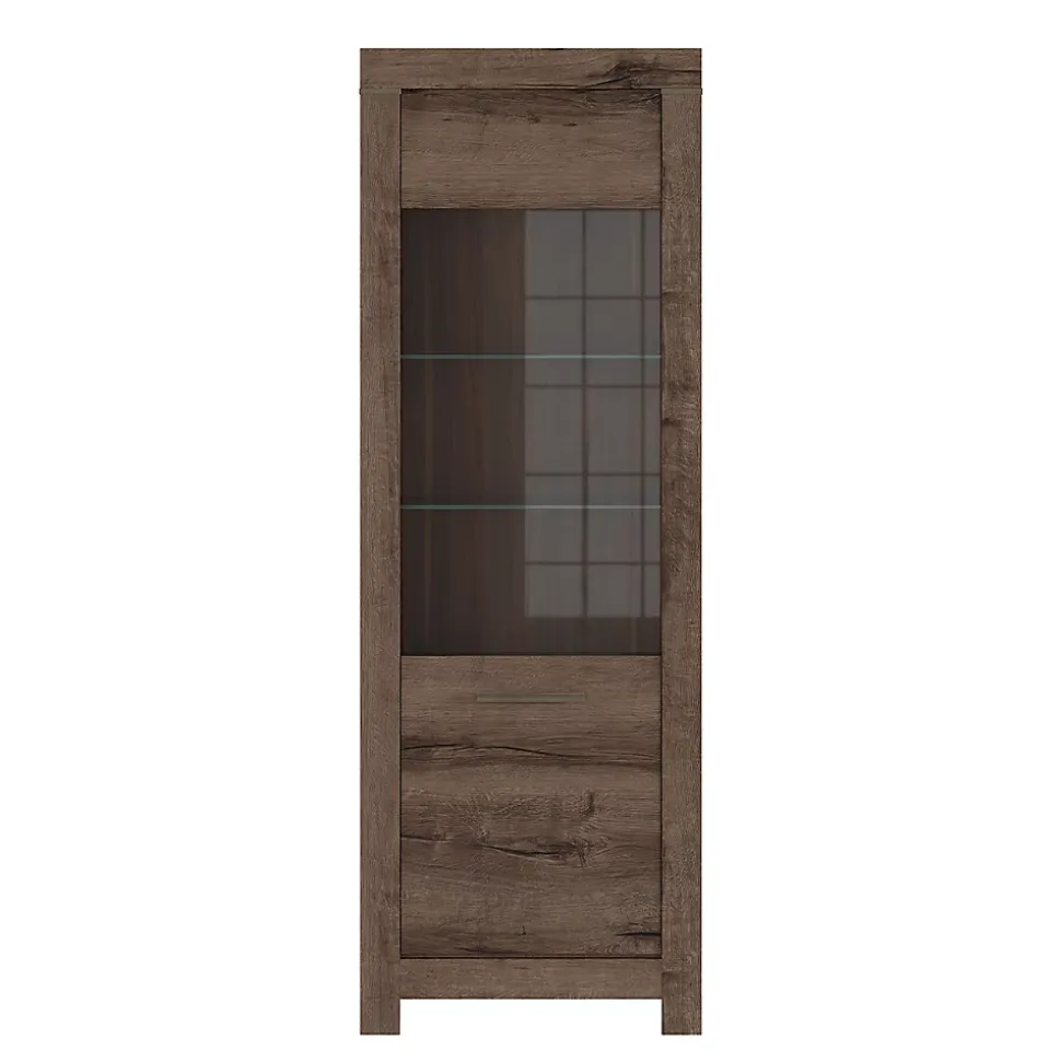 Vitrine 2 portes Adam Bois fonce
