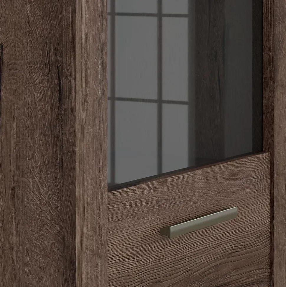 Vitrine 2 portes Adam Bois fonce