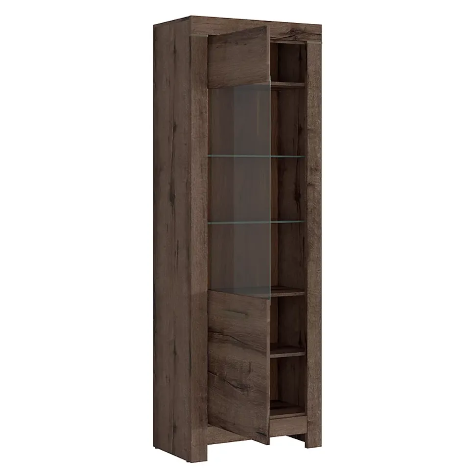 Vitrine 2 portes Adam Bois fonce