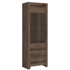 Vitrine 2 portes Adam Bois fonce