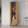 Vitrine 2 portes droite Soah Bois et Noir
