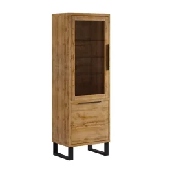 Vitrine 2 portes Eden Bois et Metal
