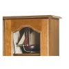 Vitrine Bibliothèque Chêne 4 Portes Vitrées 18 Niches L 158.8 H 182.2 P 33 cm - L 158.8 x l 33 x H 182.2 cm