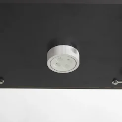 Vitrine en Verre 2 étagères, Meuble Vitrine Verre avec LED et Portes, 86x40x36 cm, Noir
