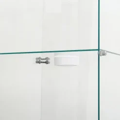 Vitrine en verre à trois couches avec lumière LED, noire, élégante vitrine en verre pour exposer vos trésors