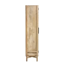Vitrine haute en bois de manguier Nova
