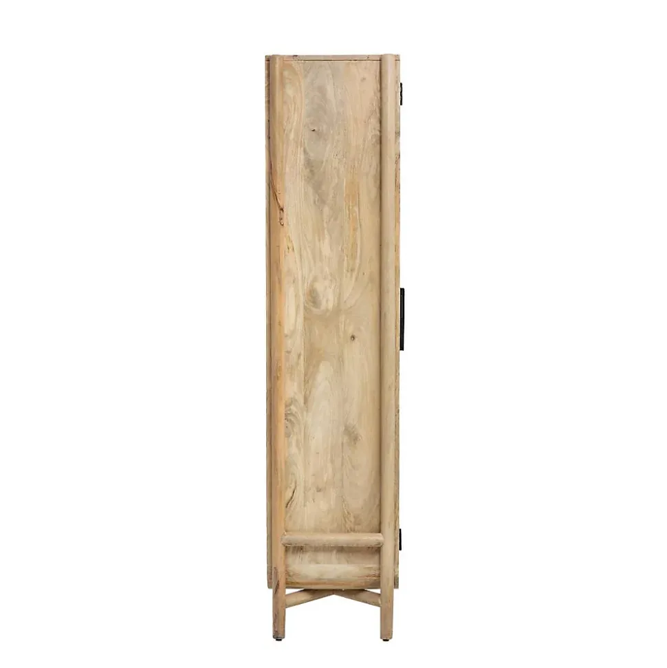 Vitrine haute en bois de manguier Nova